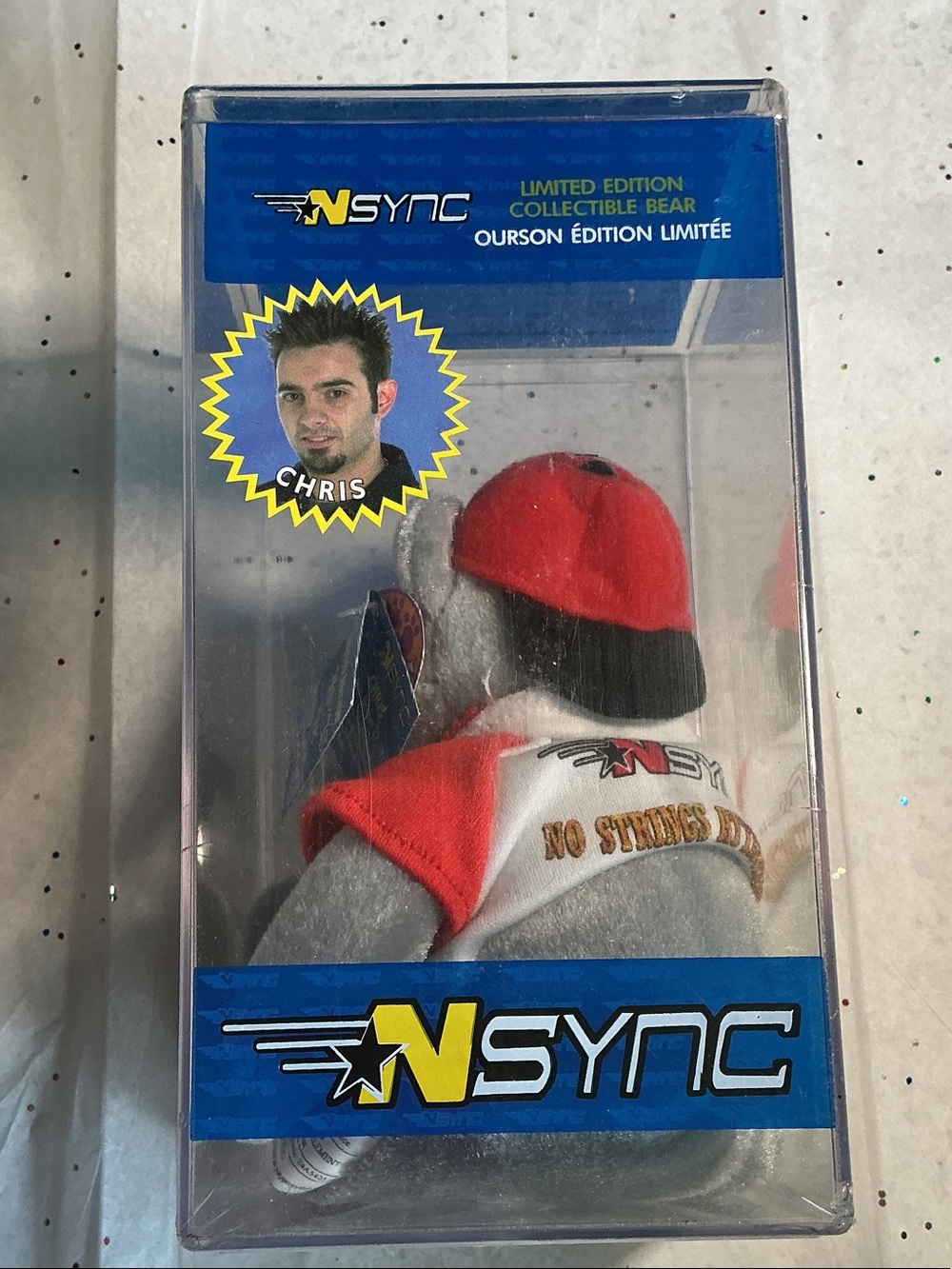 ‘N Sync Chris Limited Edition Red & White Collectible Bear